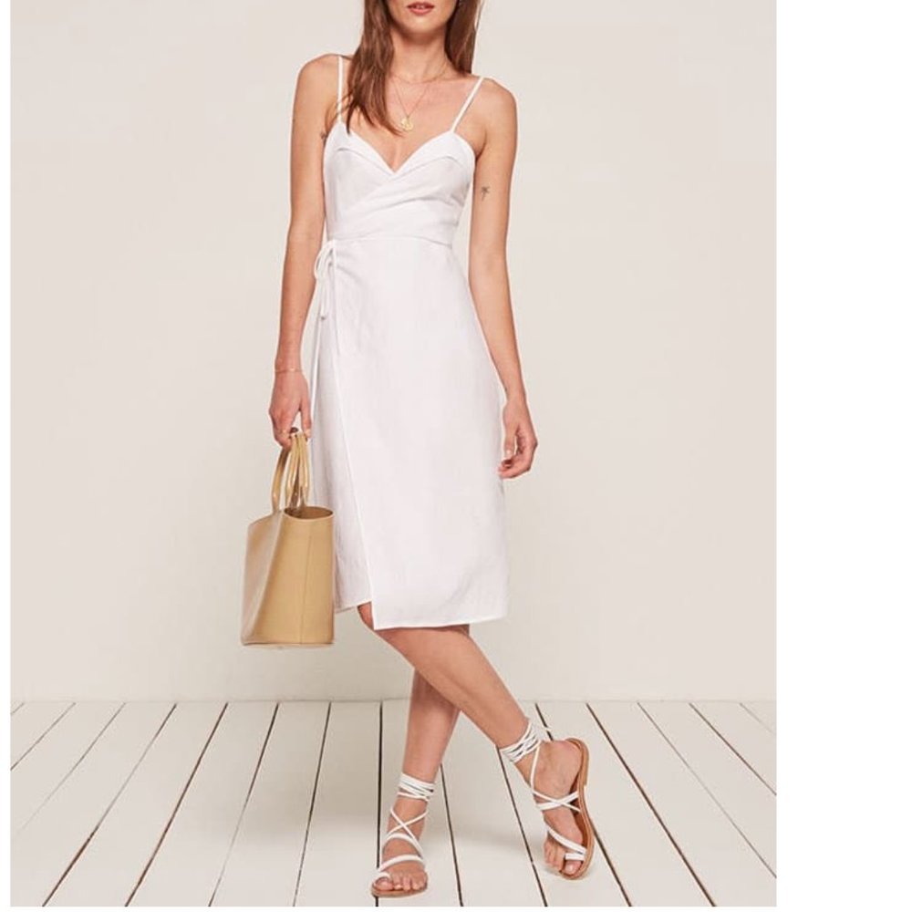 Reformation Cruz Wrap Dress